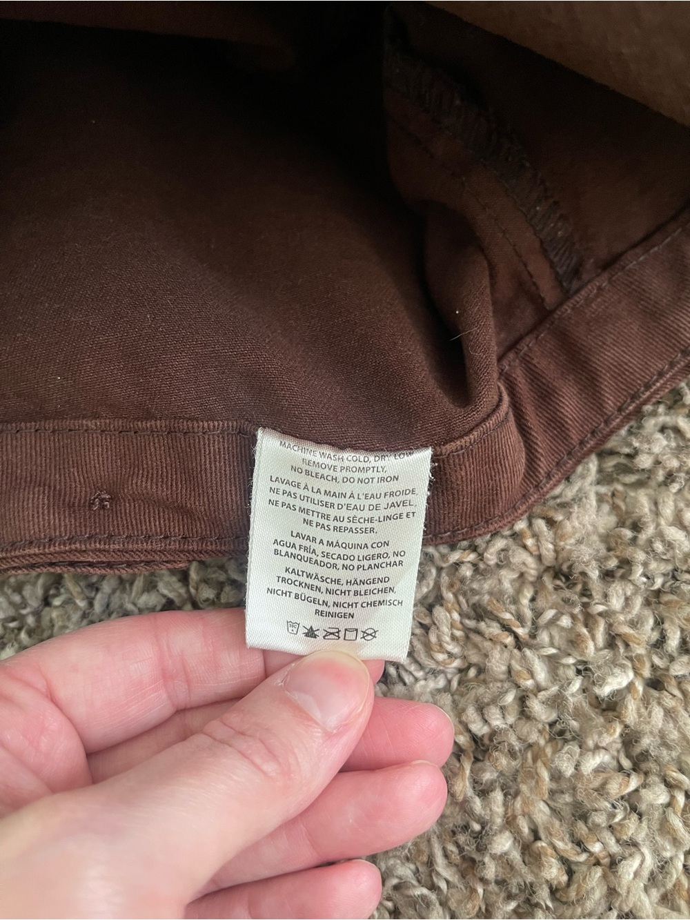 John Galt Brandy Melville Brown Denim Mini Skirt Size S Small Cotton Mid Rise - Picture 7 of 12